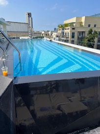 Roof top pool.