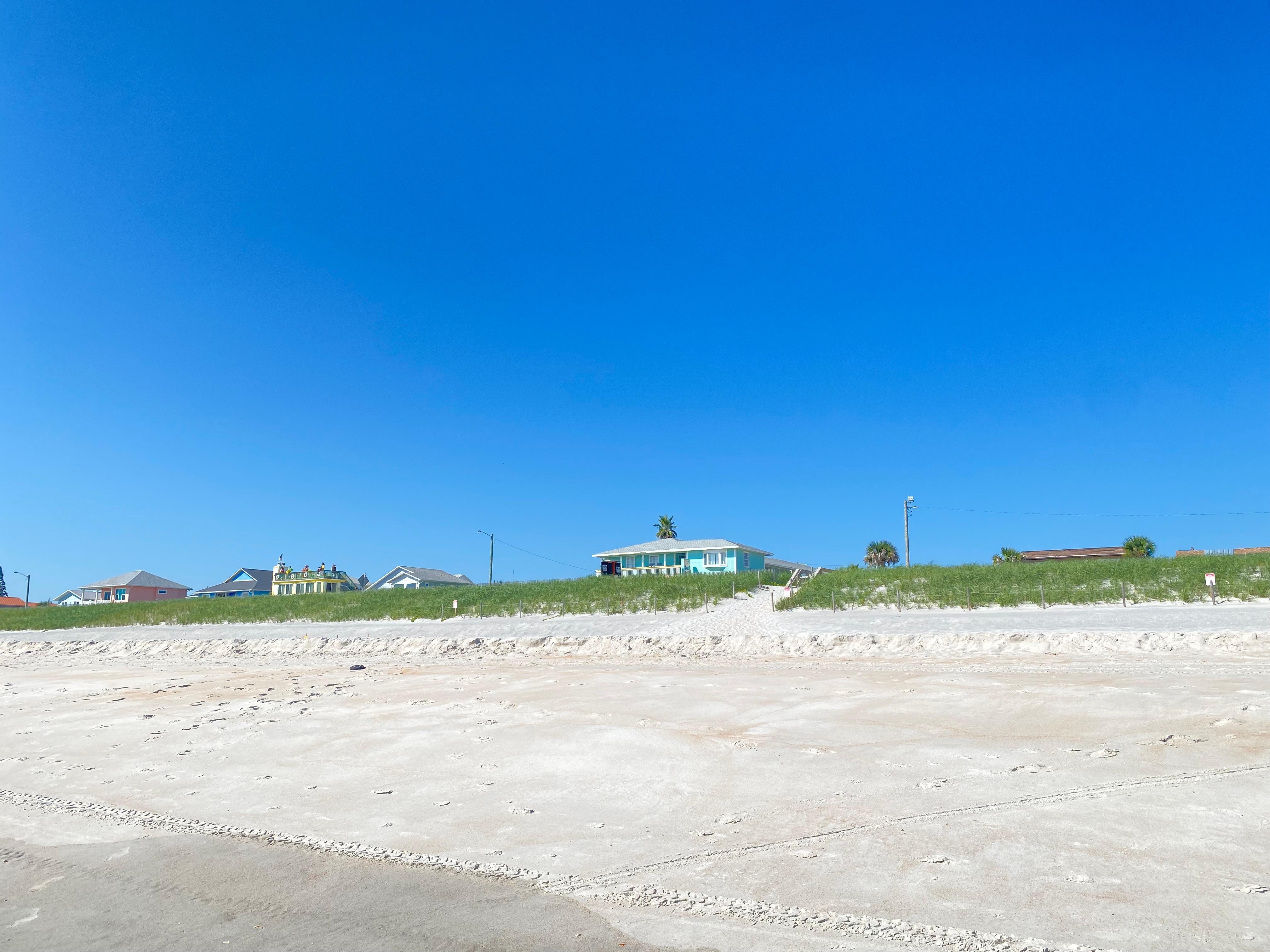 View of hotel from beach