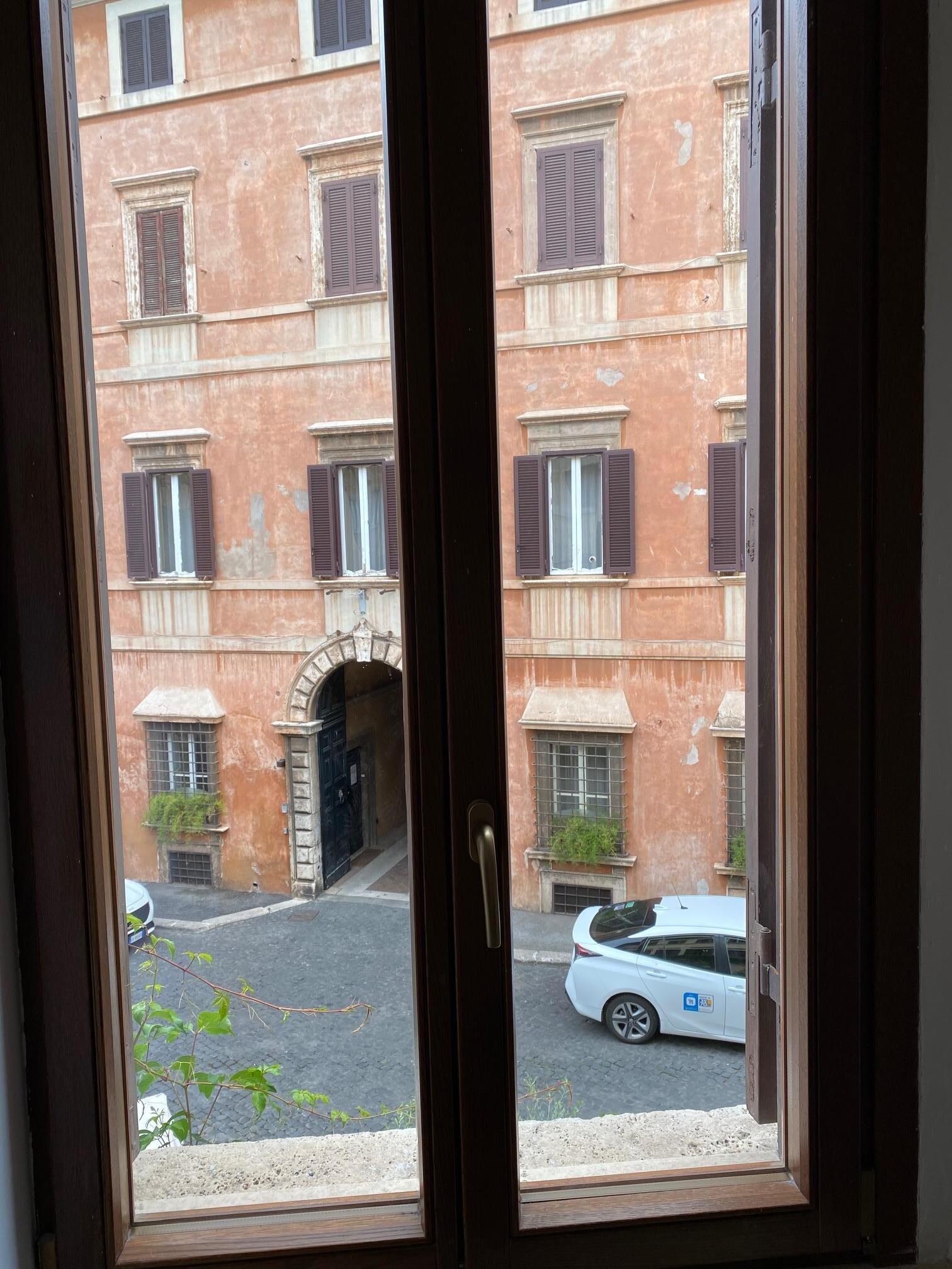 Looking across courtyard from Margana.