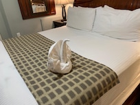 The bed was very comfortable and the heat was perfect