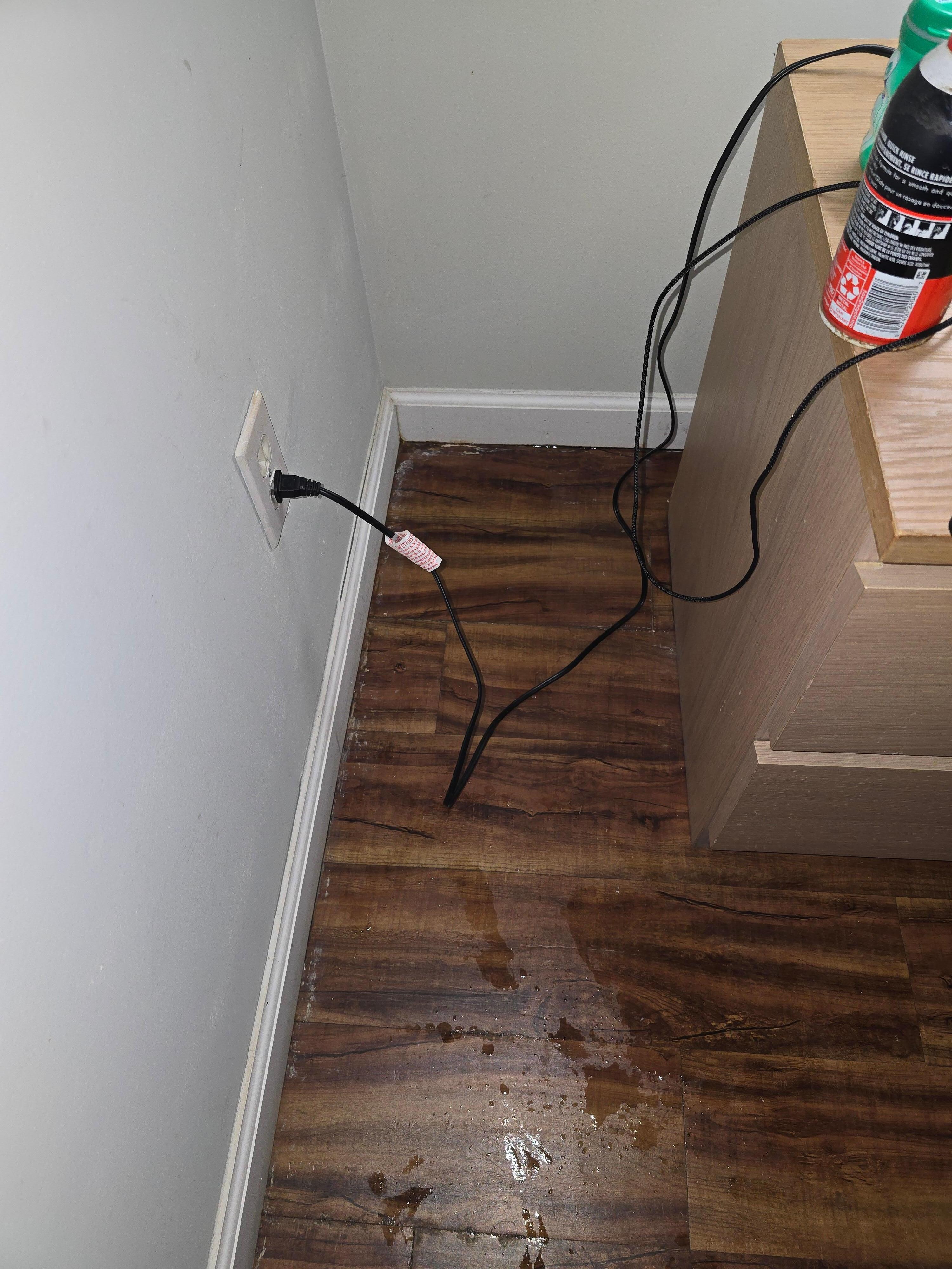 Bedroom leaking from restroom in next room