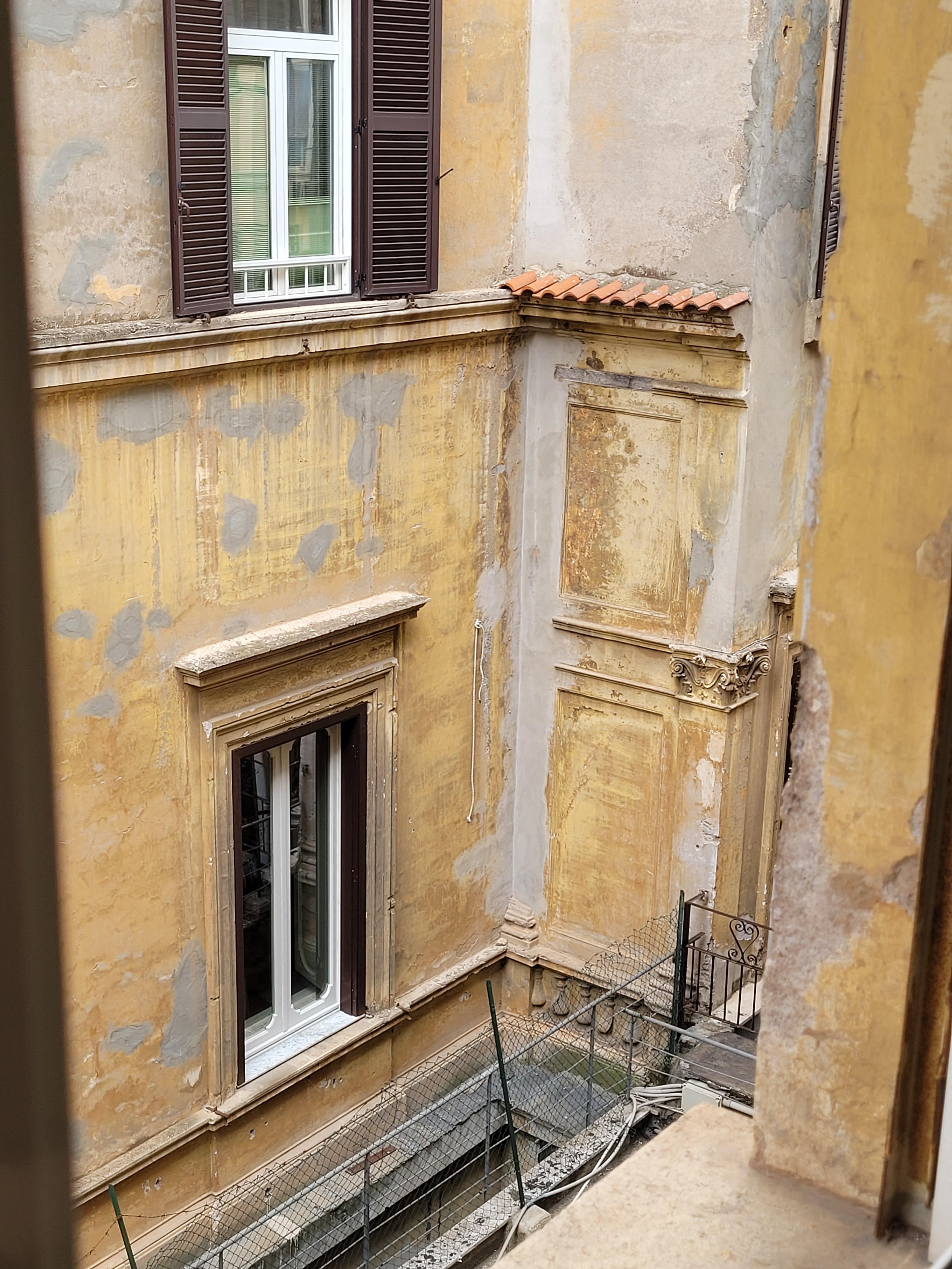 view from the window of the internal courtyard