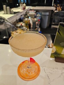 In the lobby at the bar. Great margaritas.