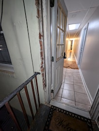 Rot on exterior doors, but not on apartment doors