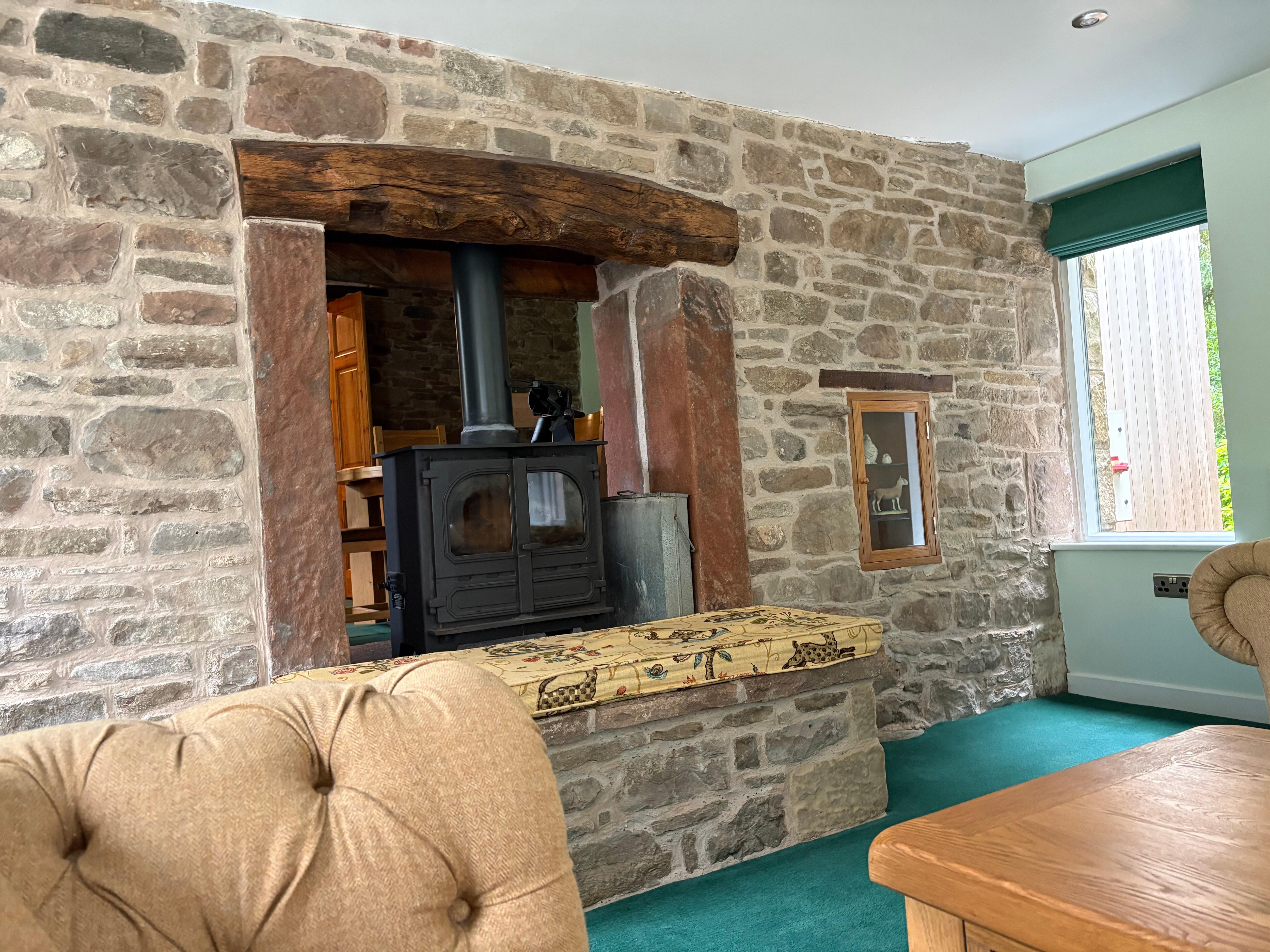 Double sided log burner 