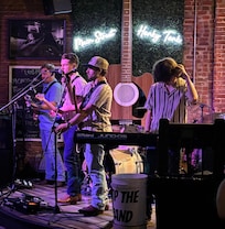 Band at the Honky Tonk next door