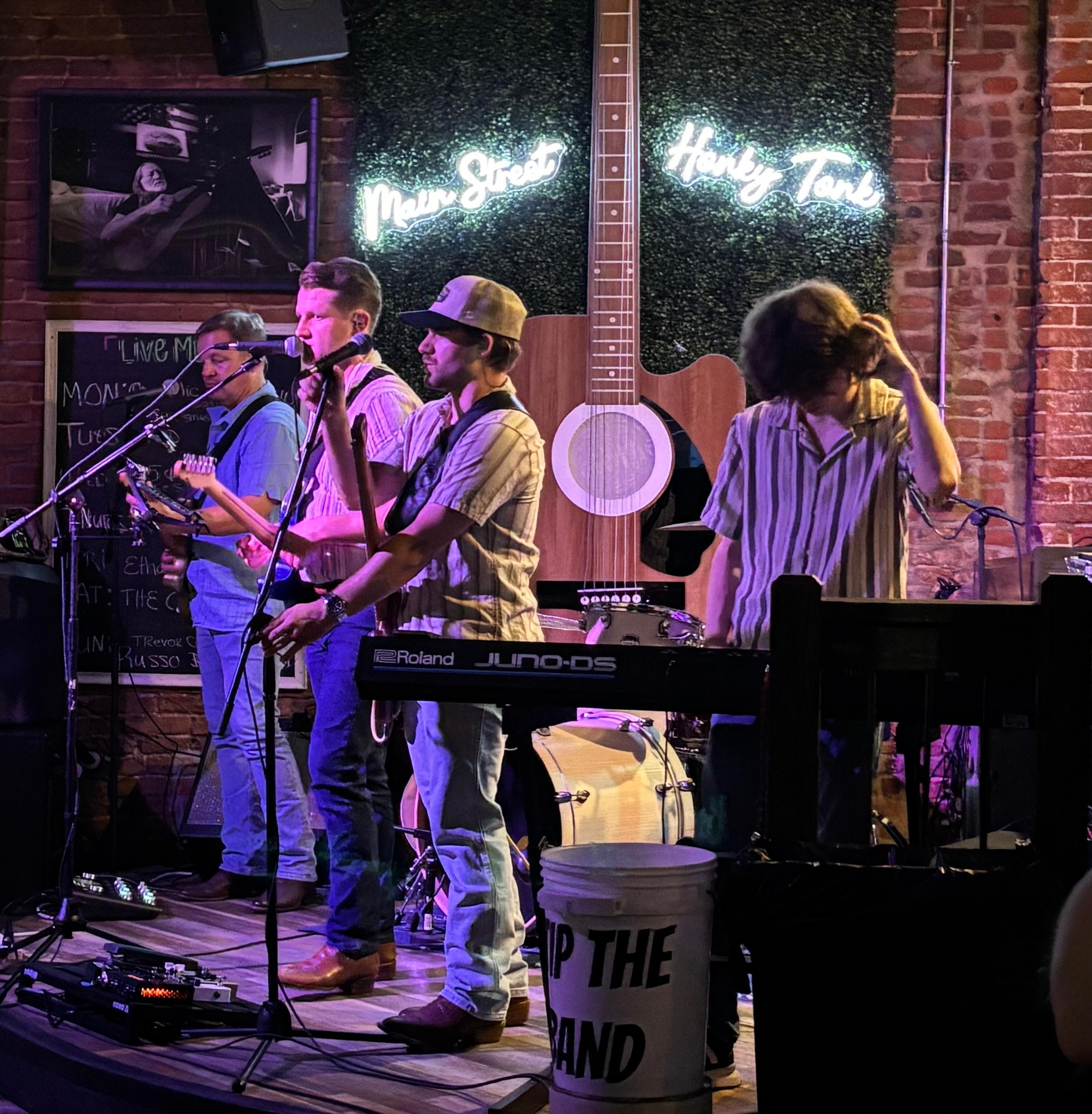 Band at the Honky Tonk next door