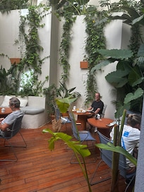 Outside breakfast area