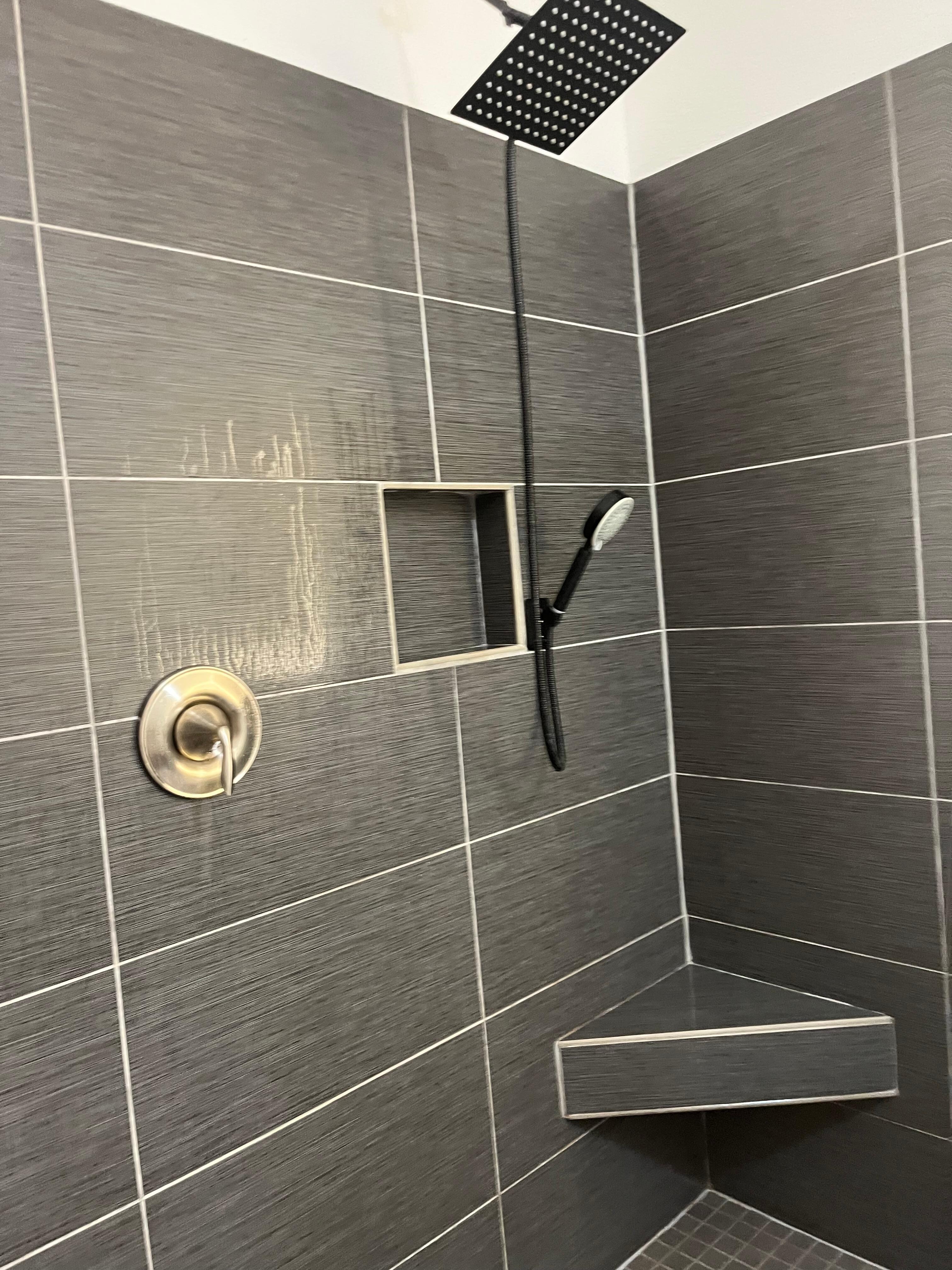 That shower head is a dream! 