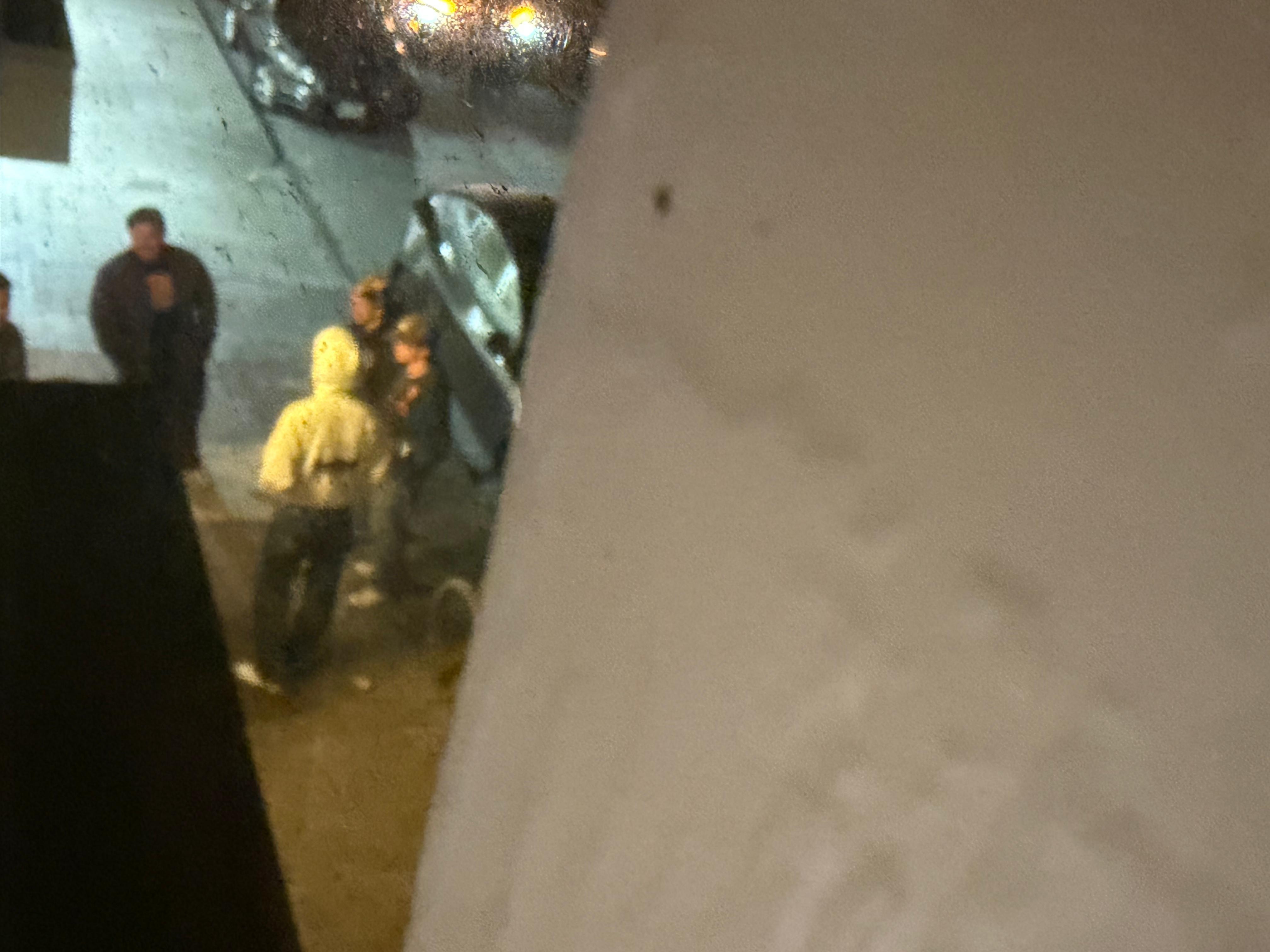 People in front our room. 