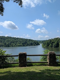 View of the lake.