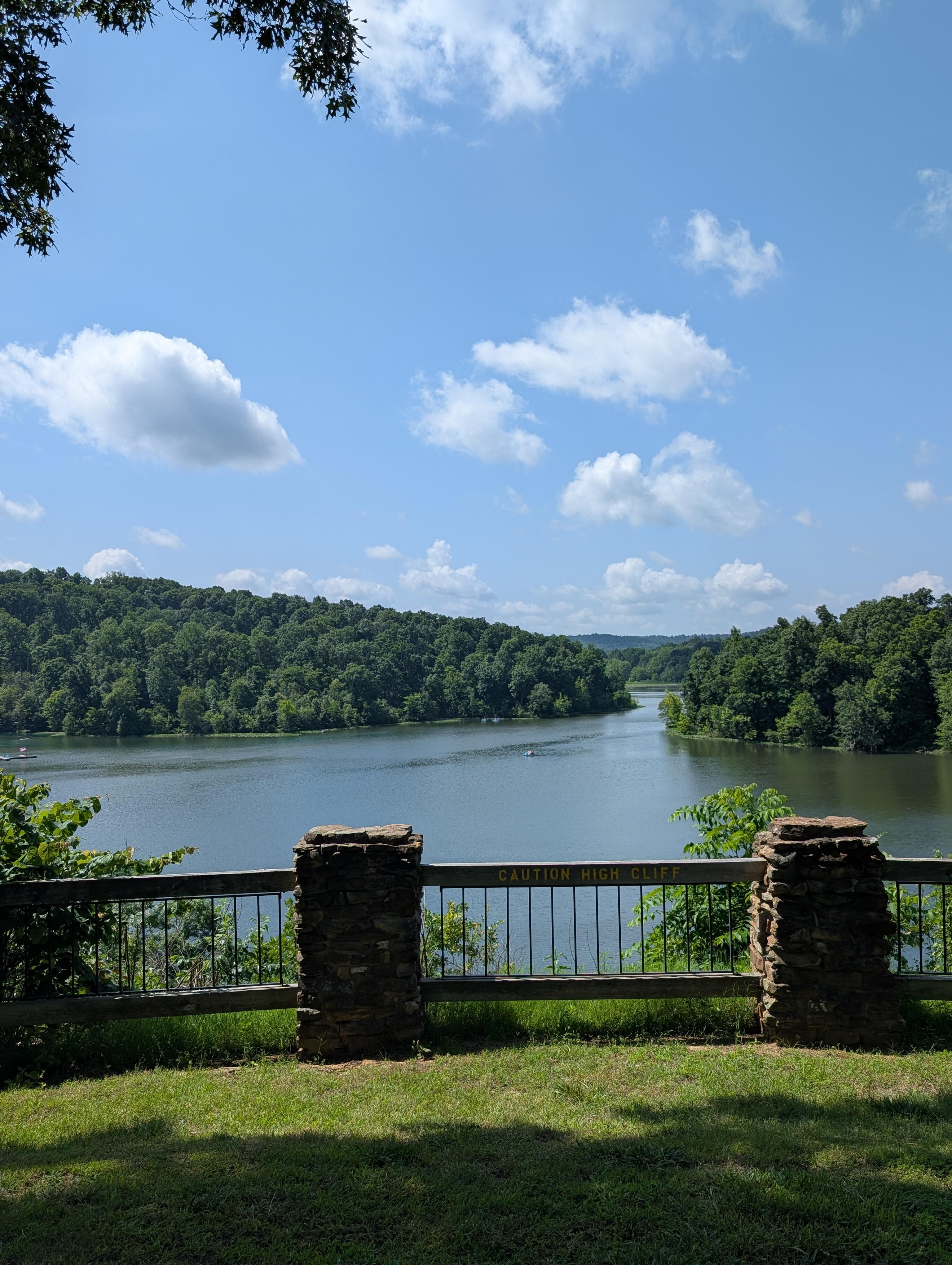 View of the lake.