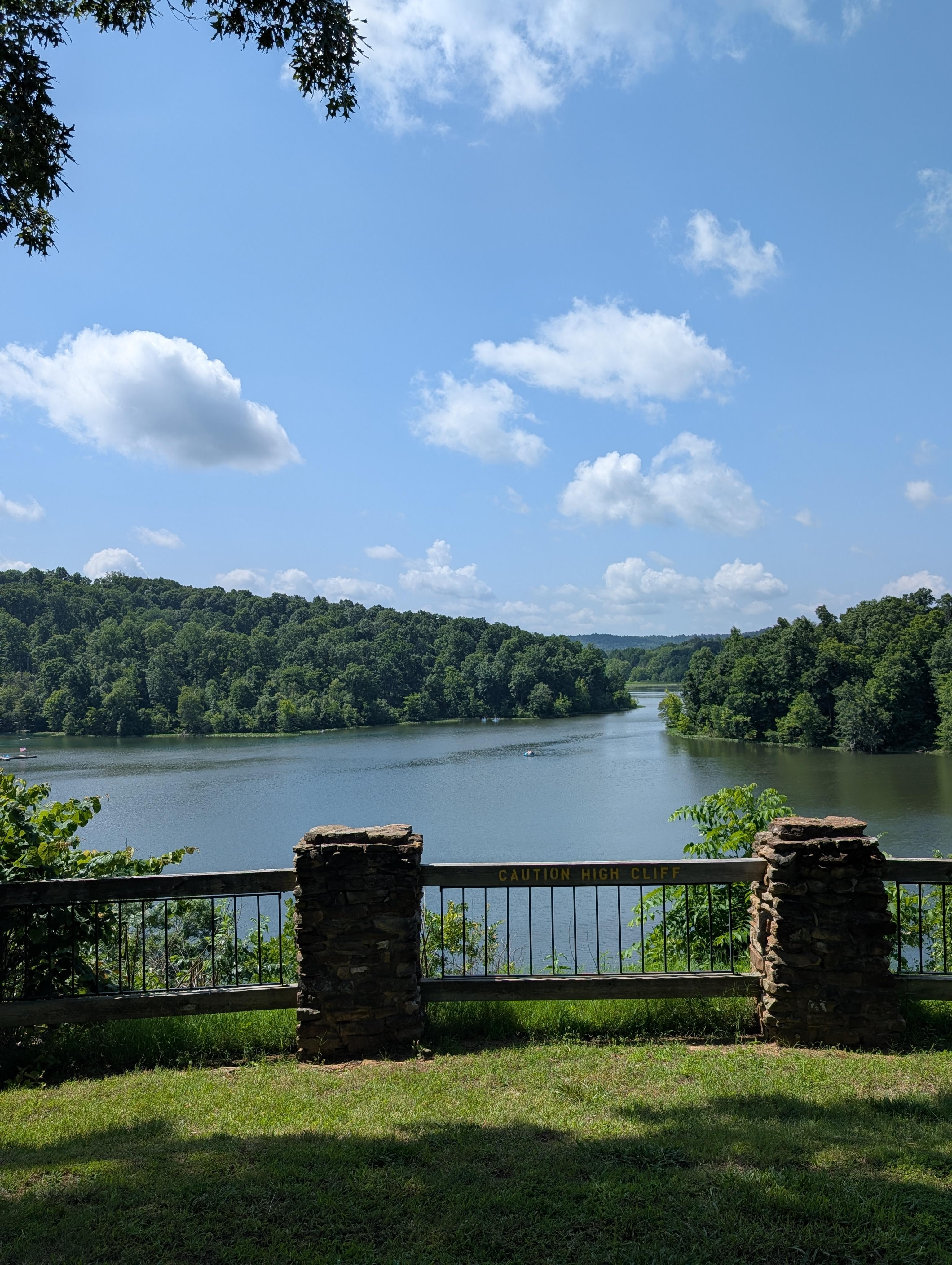 View of the lake.