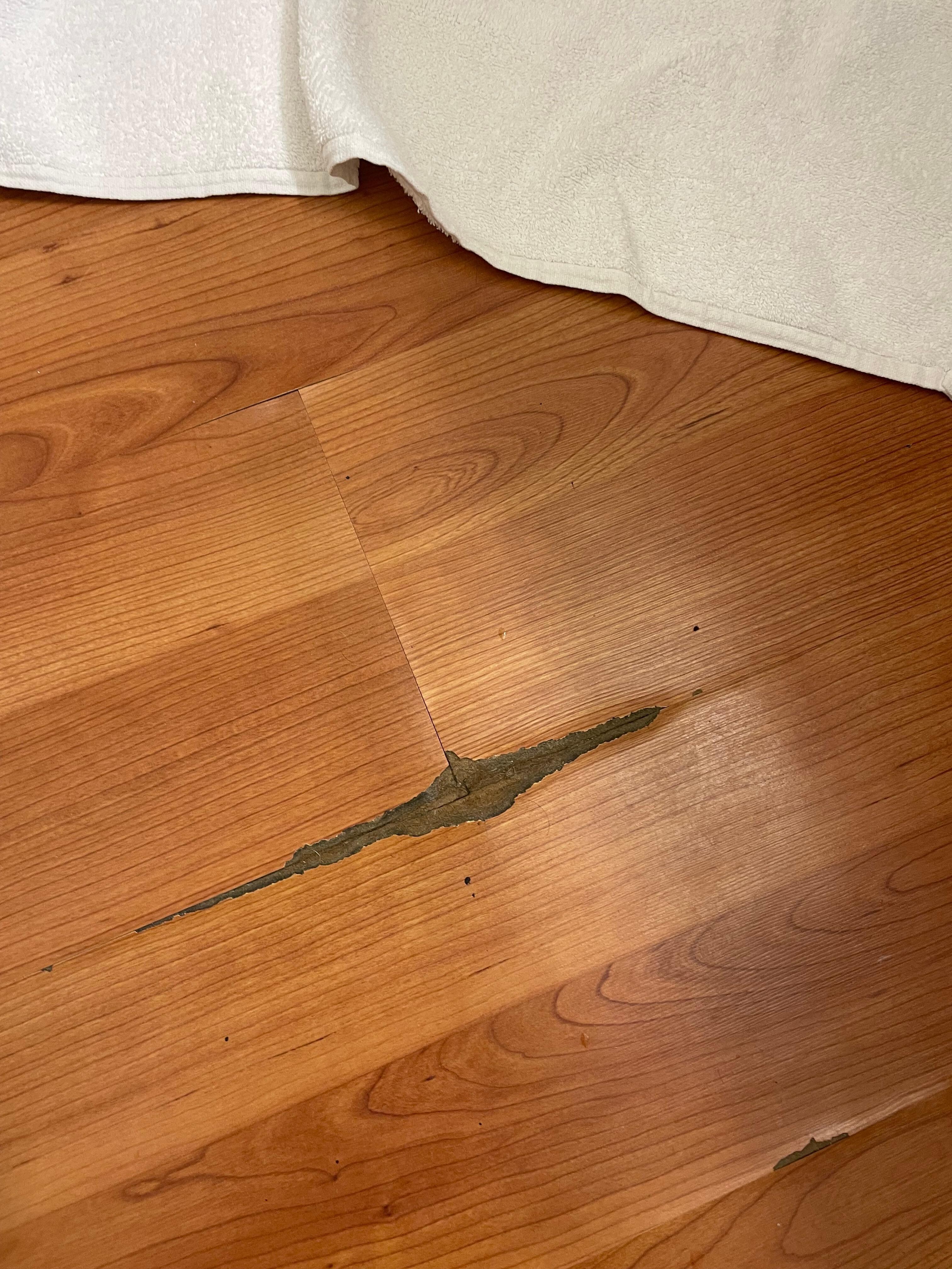 Water warped floors