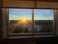 Sunset from our room’s window!