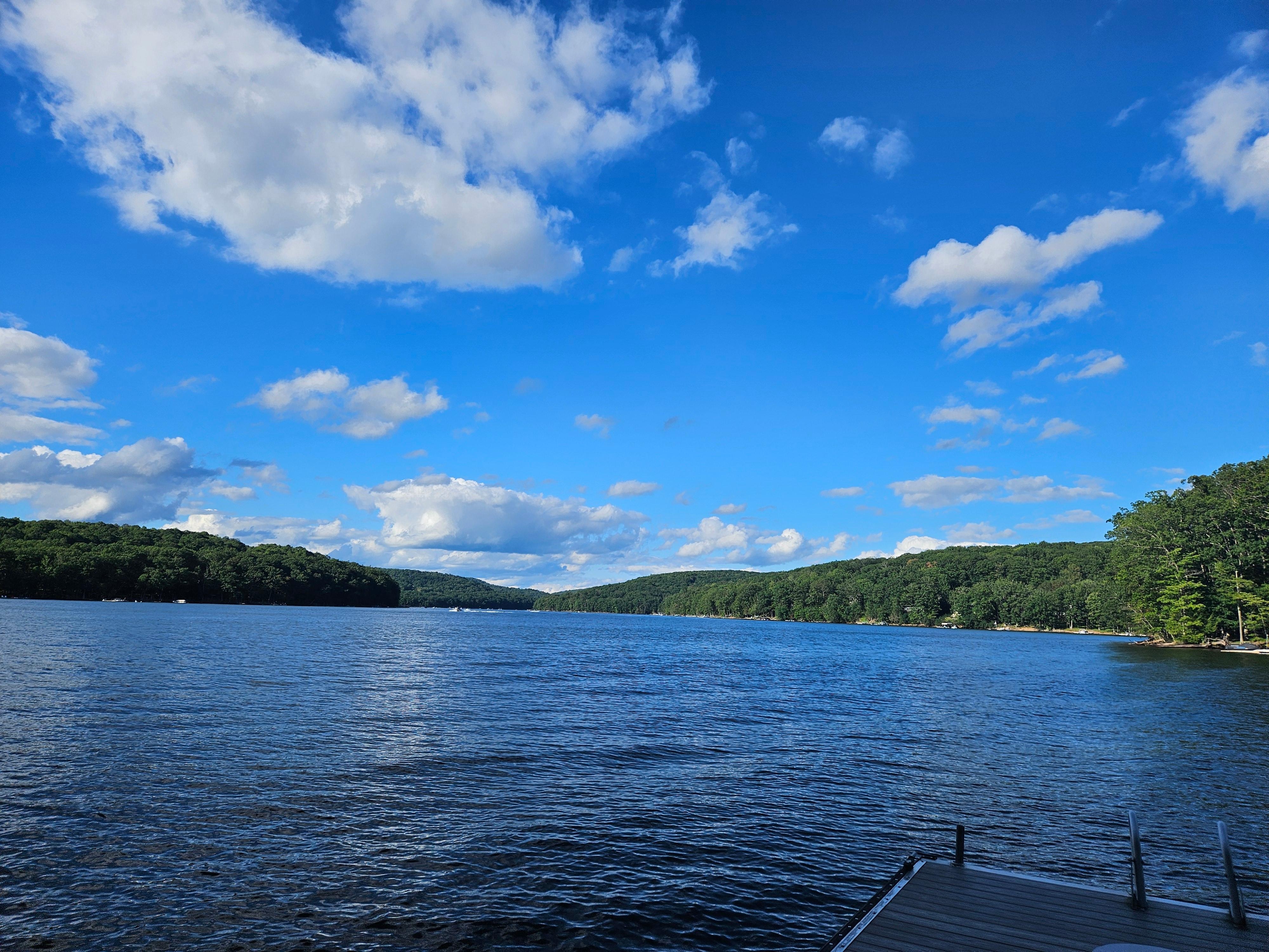 View of Deep Creek Lake from the dock