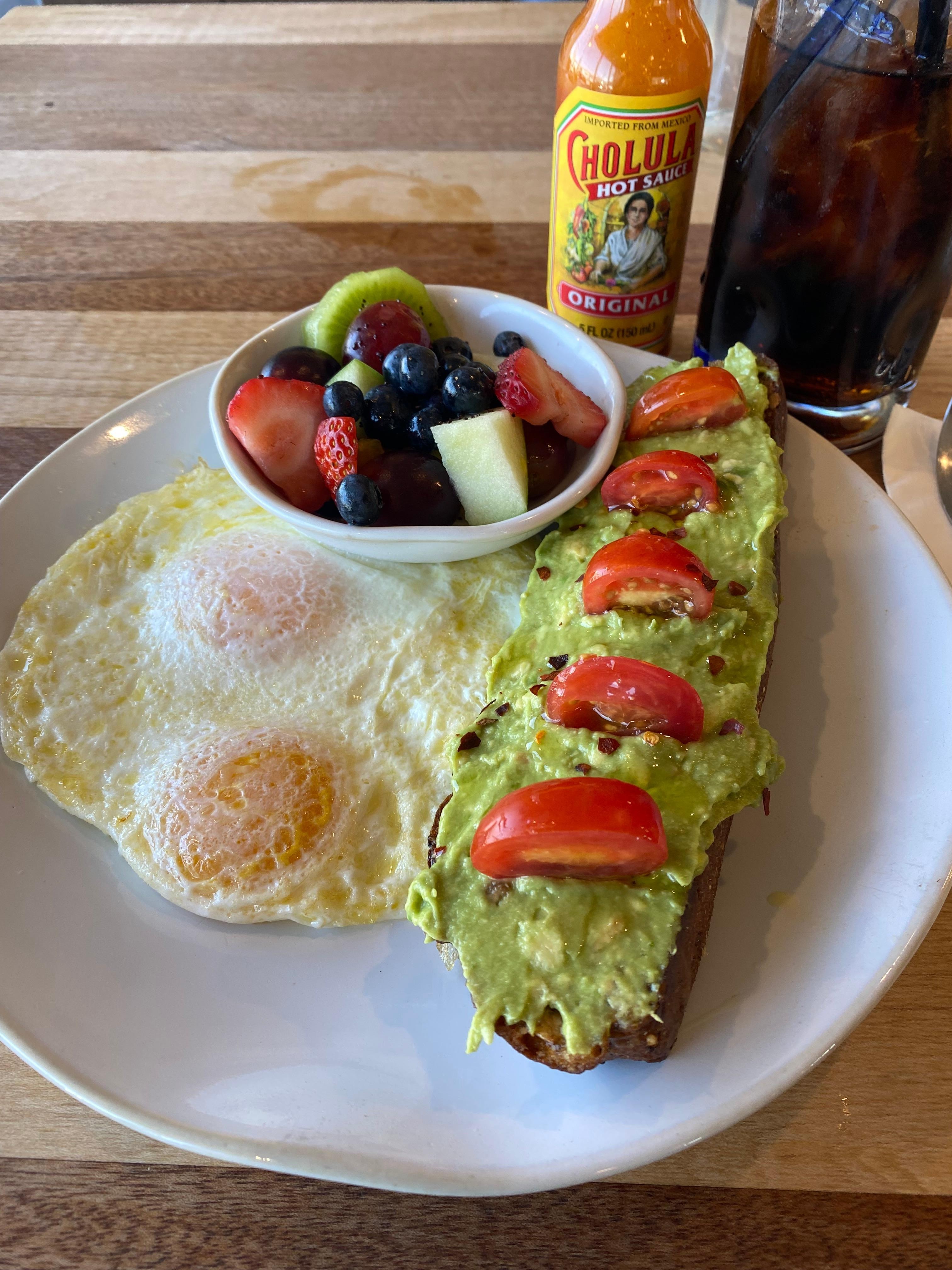 Avo Toast at Home Grown