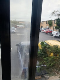 Windows are frosted and won't come clean