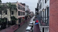 Bourbon street view from balcony