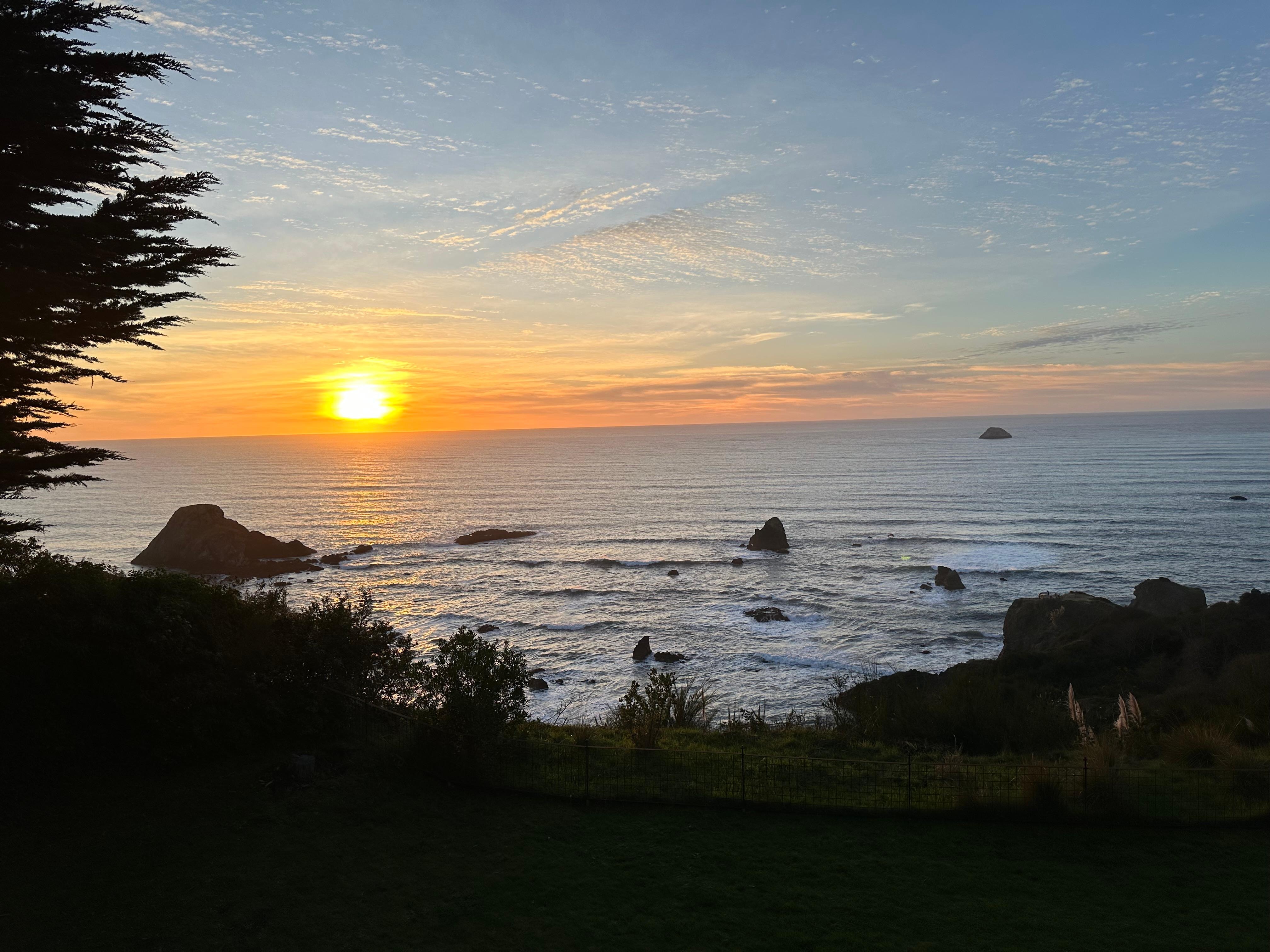 Sunset from the patio