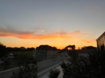 View of sunset from room....