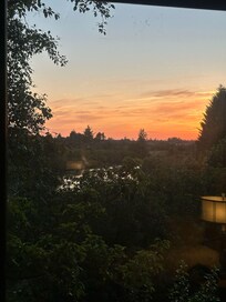 Gorgeous sunset from the room.