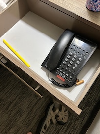 Not my straw in the bedside table.