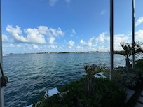 View from our room looking at Hamilton