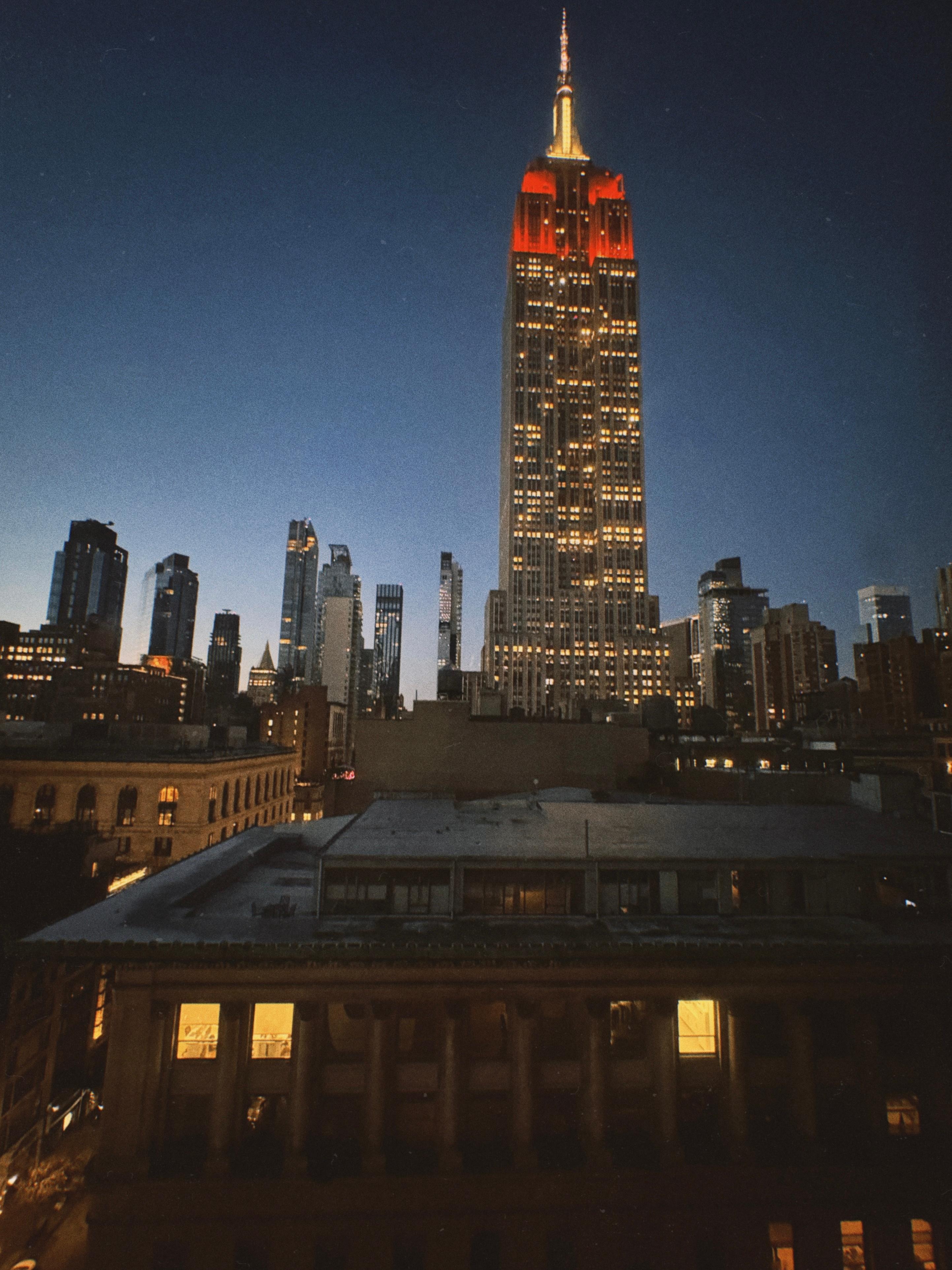 View of the Empire State Building from our suite 