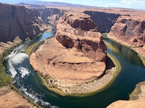 Horseshoe Bend is a beautiful sight within the area. With the hike!