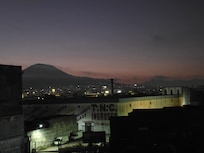 Night view from the patio.