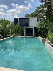 View from container room