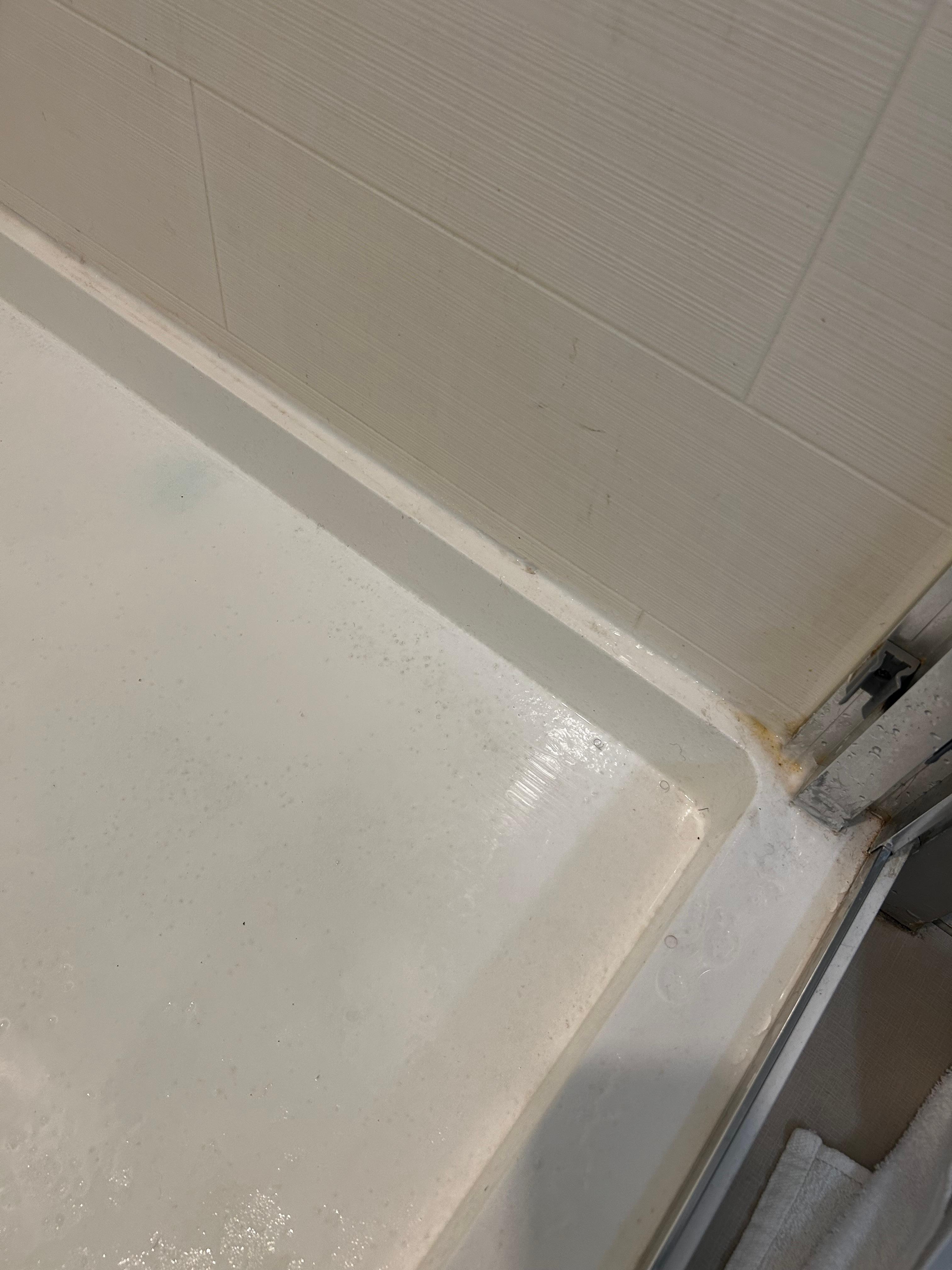 Shampoo residue I’m assuming that we didn’t use. 