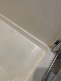 Shampoo residue I’m assuming that we didn’t use.