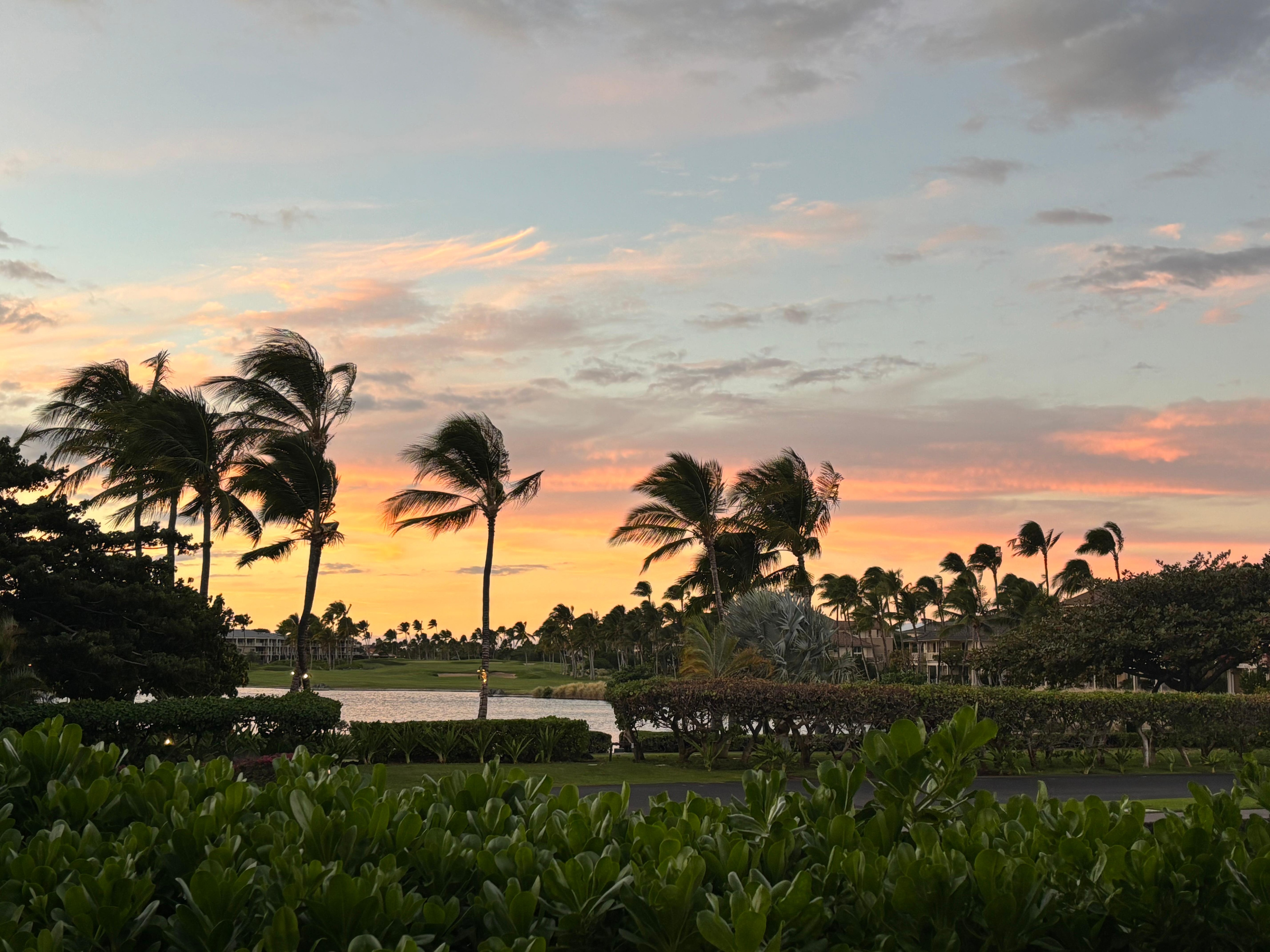 Sunset from condo F1