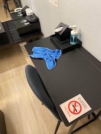 A wet cloth left on the table