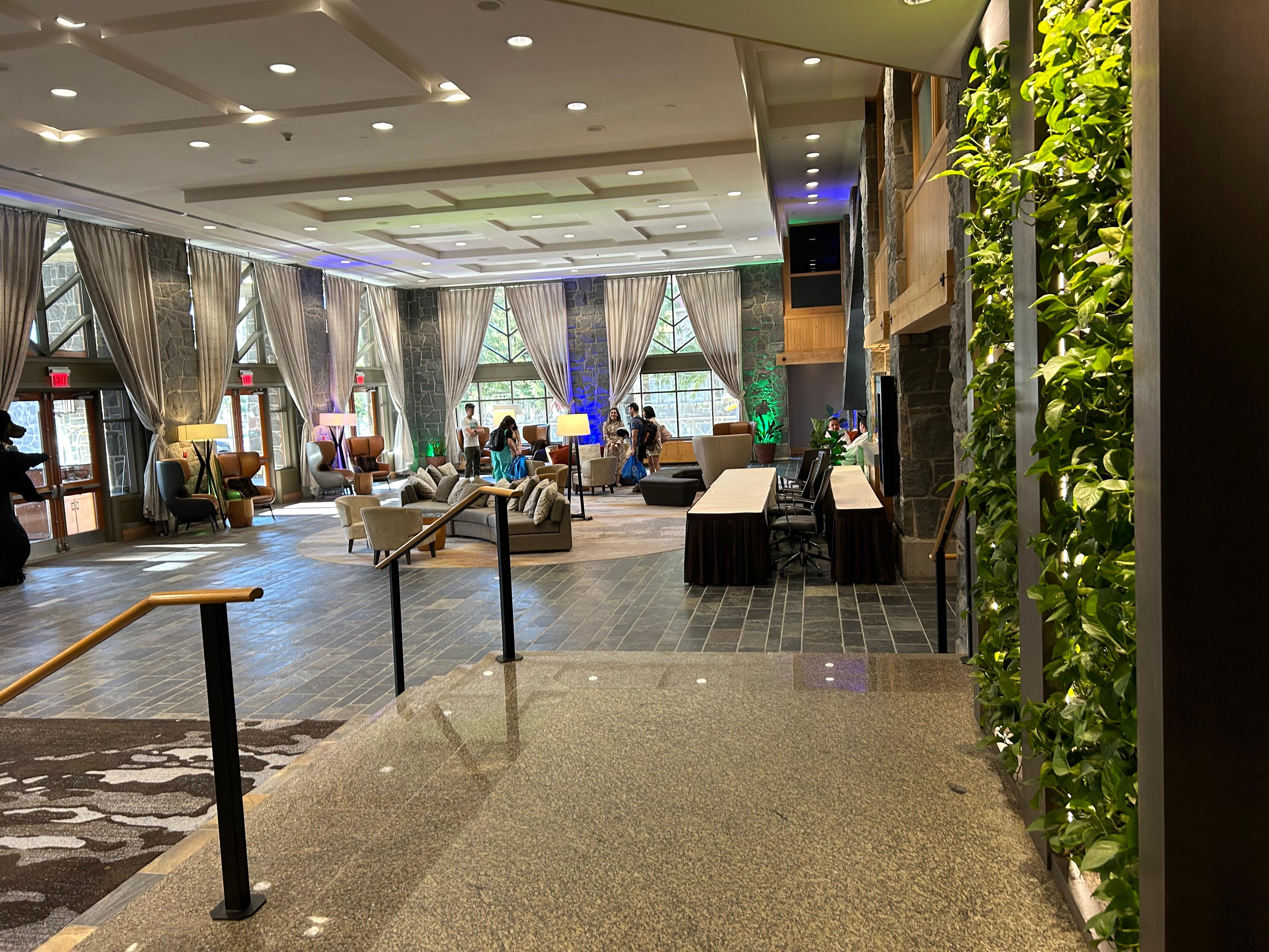 Lobby is so spacious!