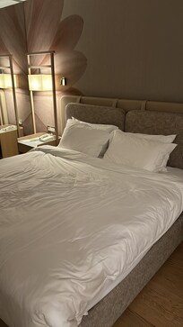 Clean and modern hotel room. Nice service