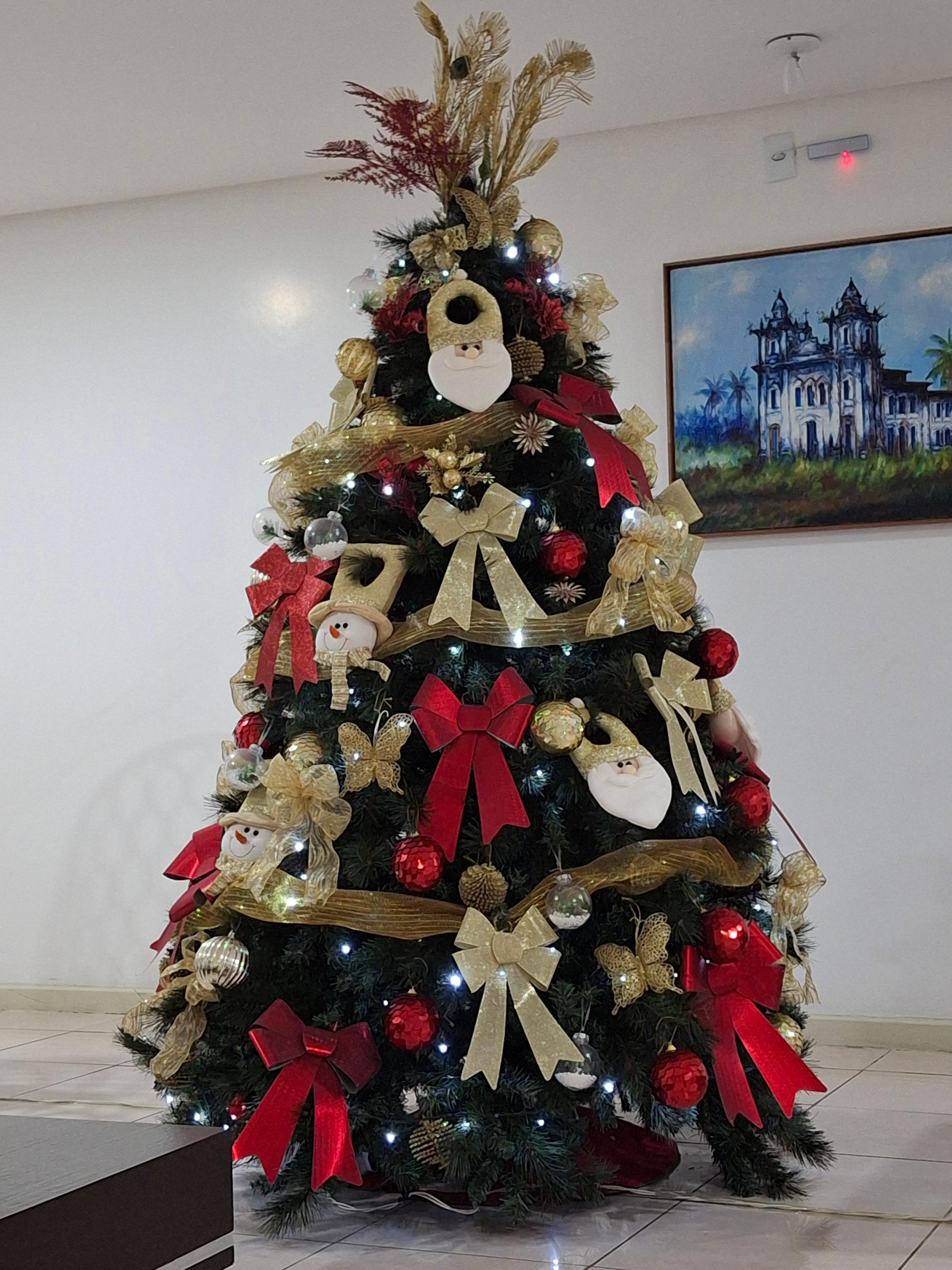 Árvore de Natal da recepção do Hotel.