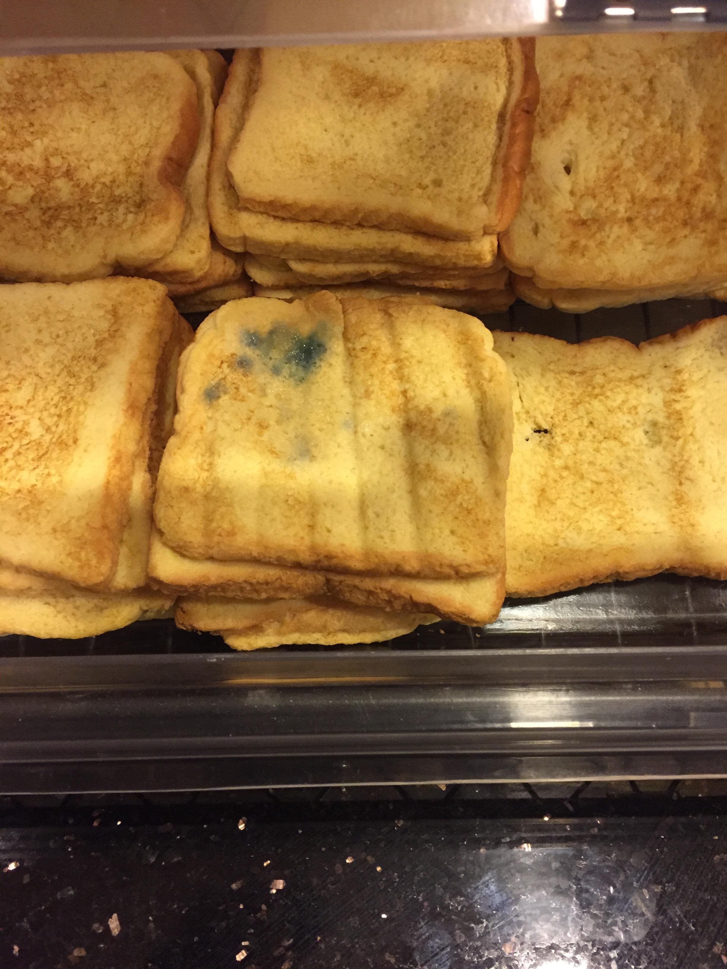 Moldy “French toast”. Really?...