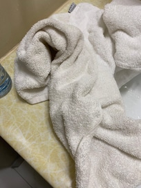 This was supposedly a clean towel.