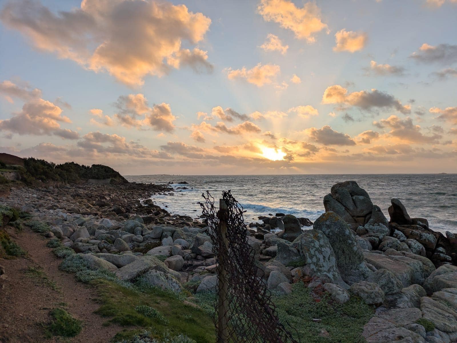 Sunset from Newman house Battery 