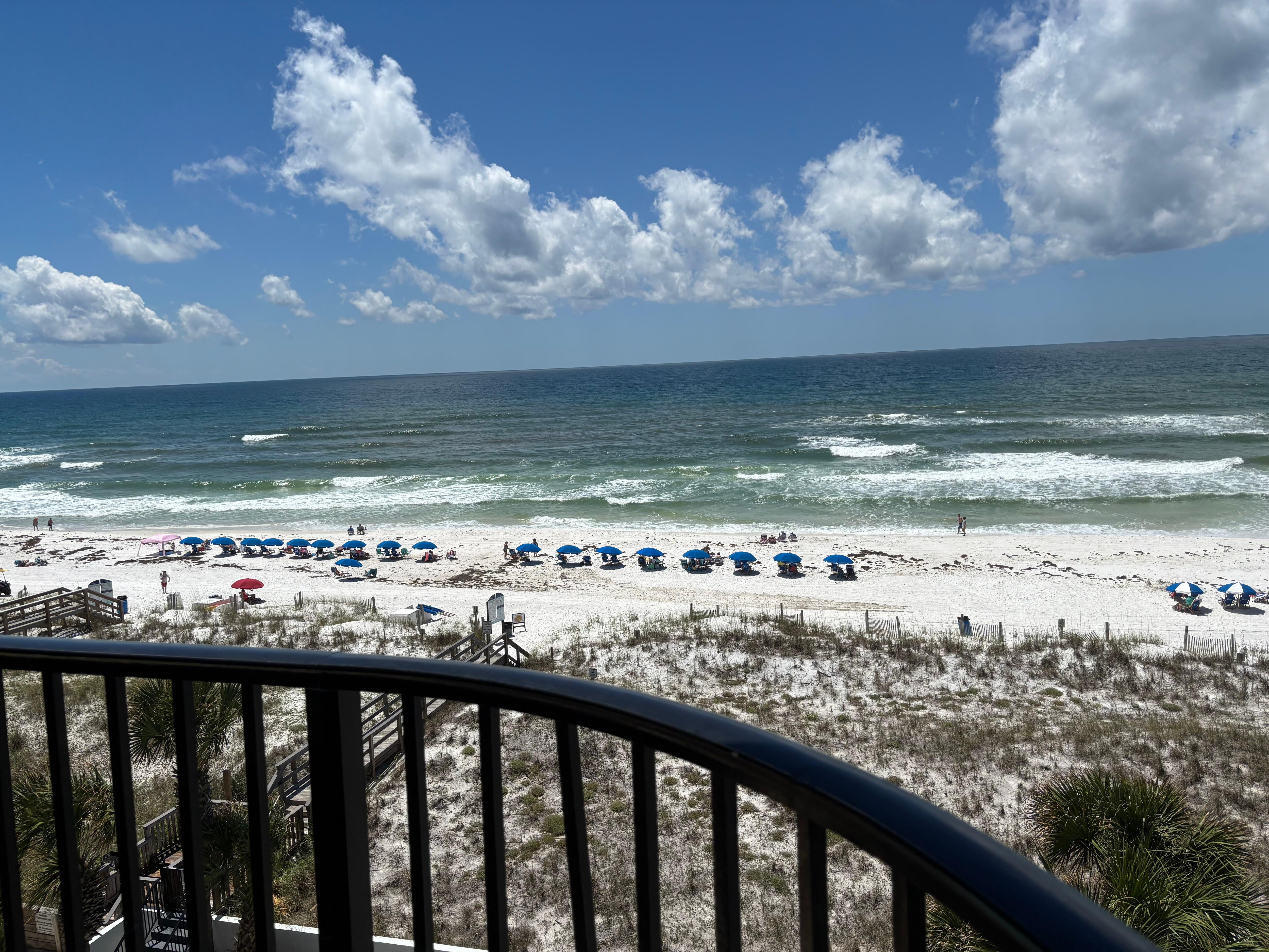 View from the balcony. 