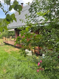 Robuust huis middenin de natuur.