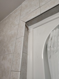 Cracked tile from bathroom updated