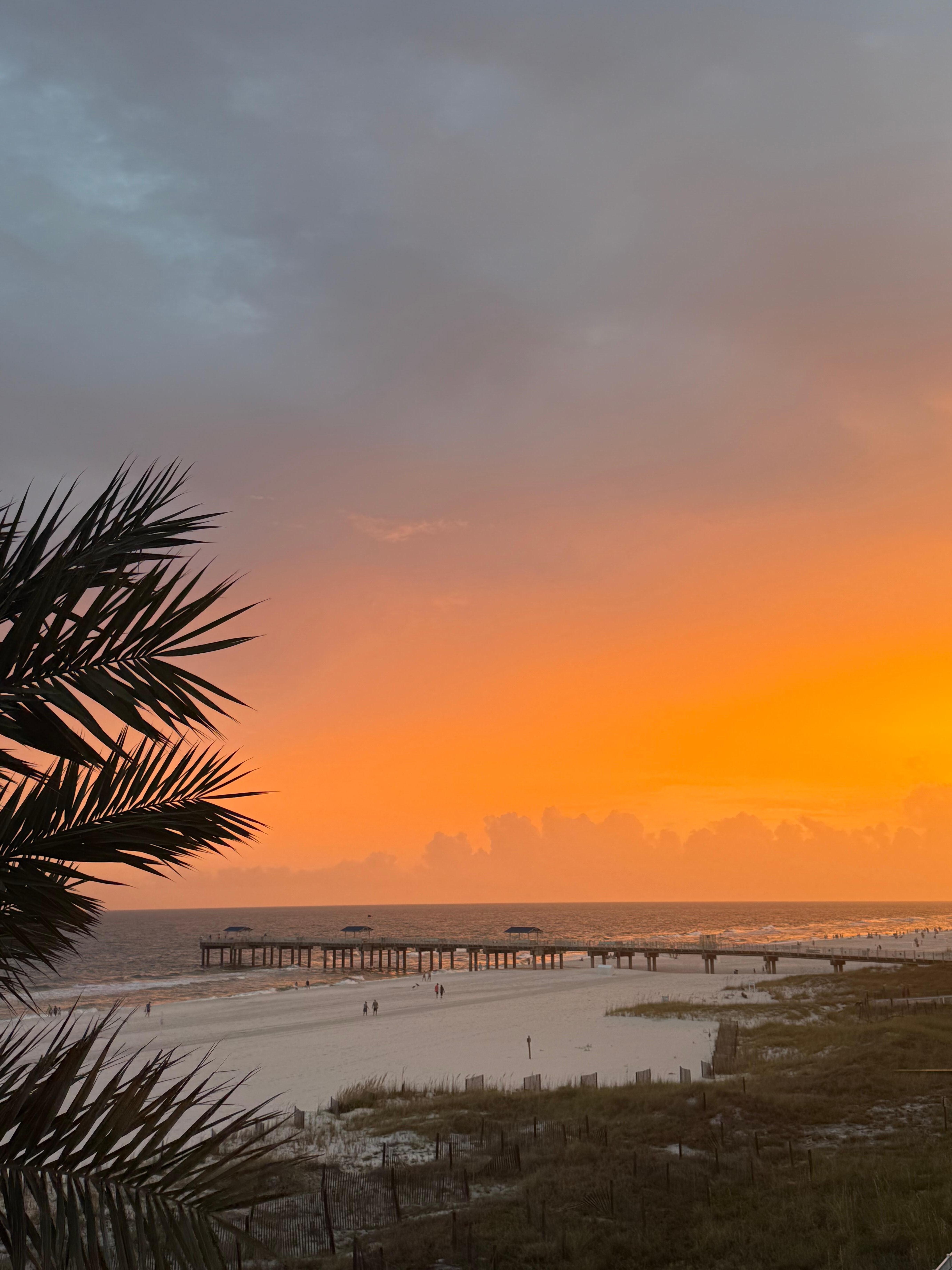 Sunset from the balcony. Beautiful.