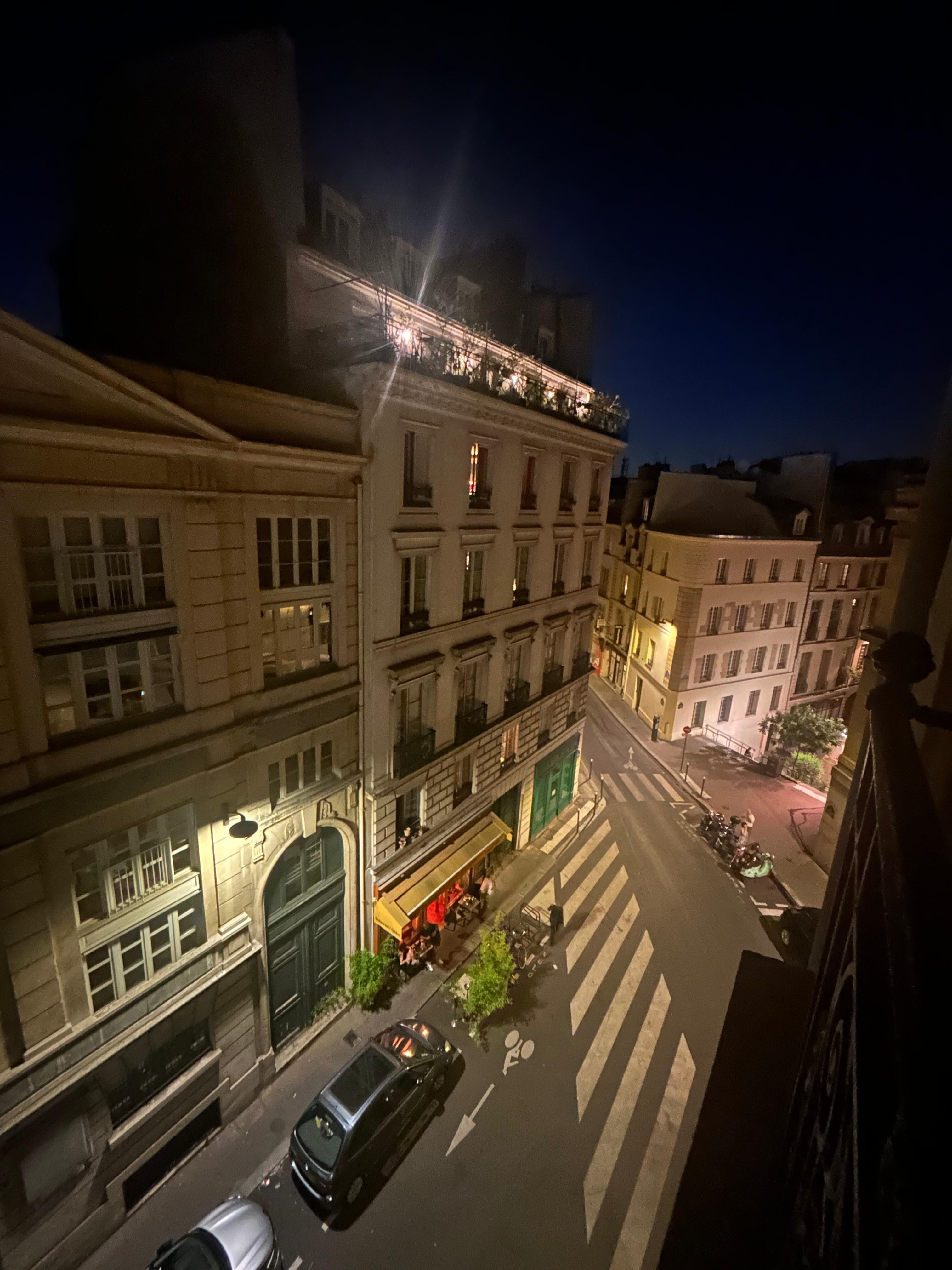 Night view from our room