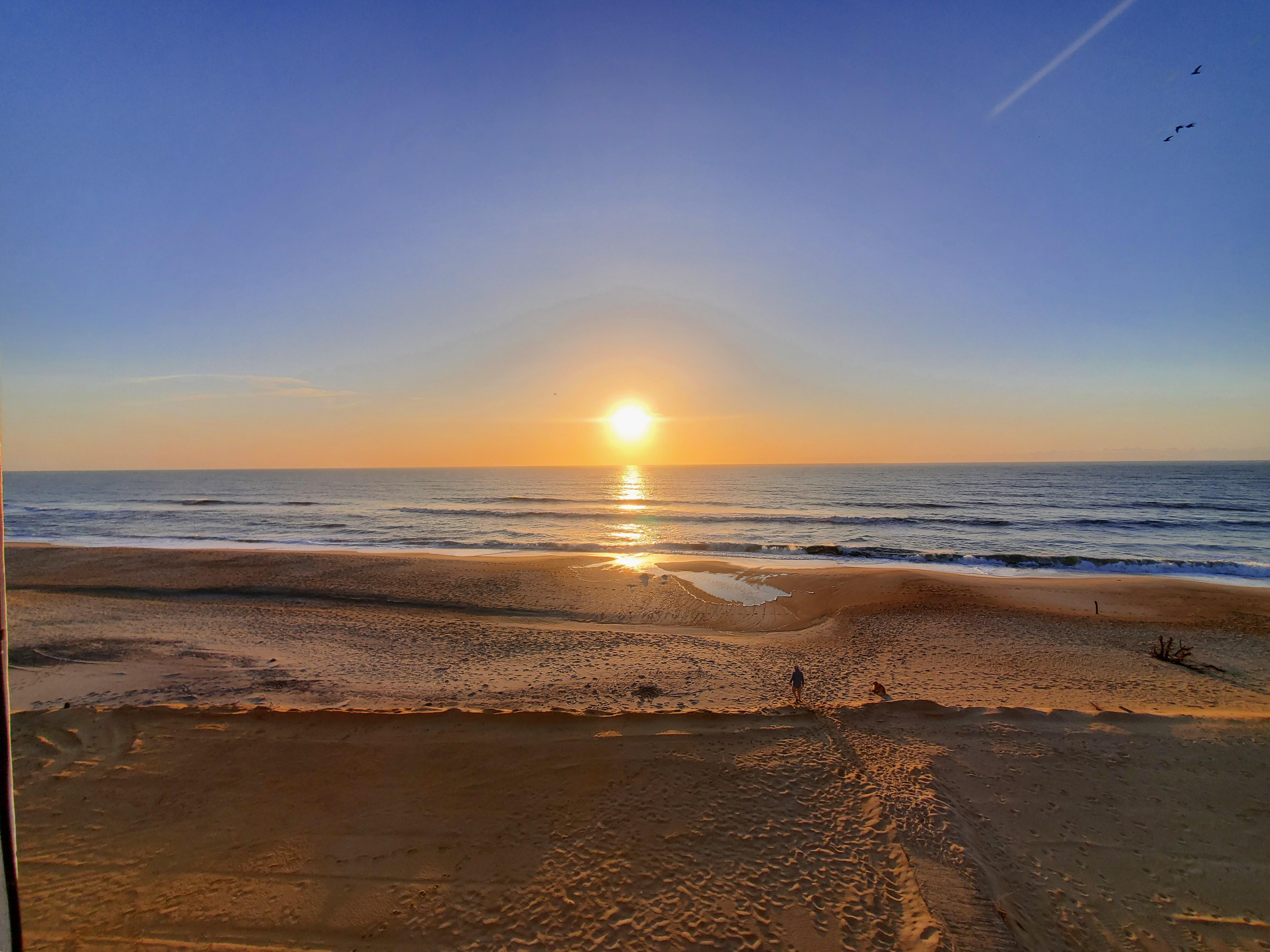 Sunrise every morning from the deck. 