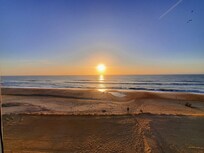 Sunrise every morning from the deck.