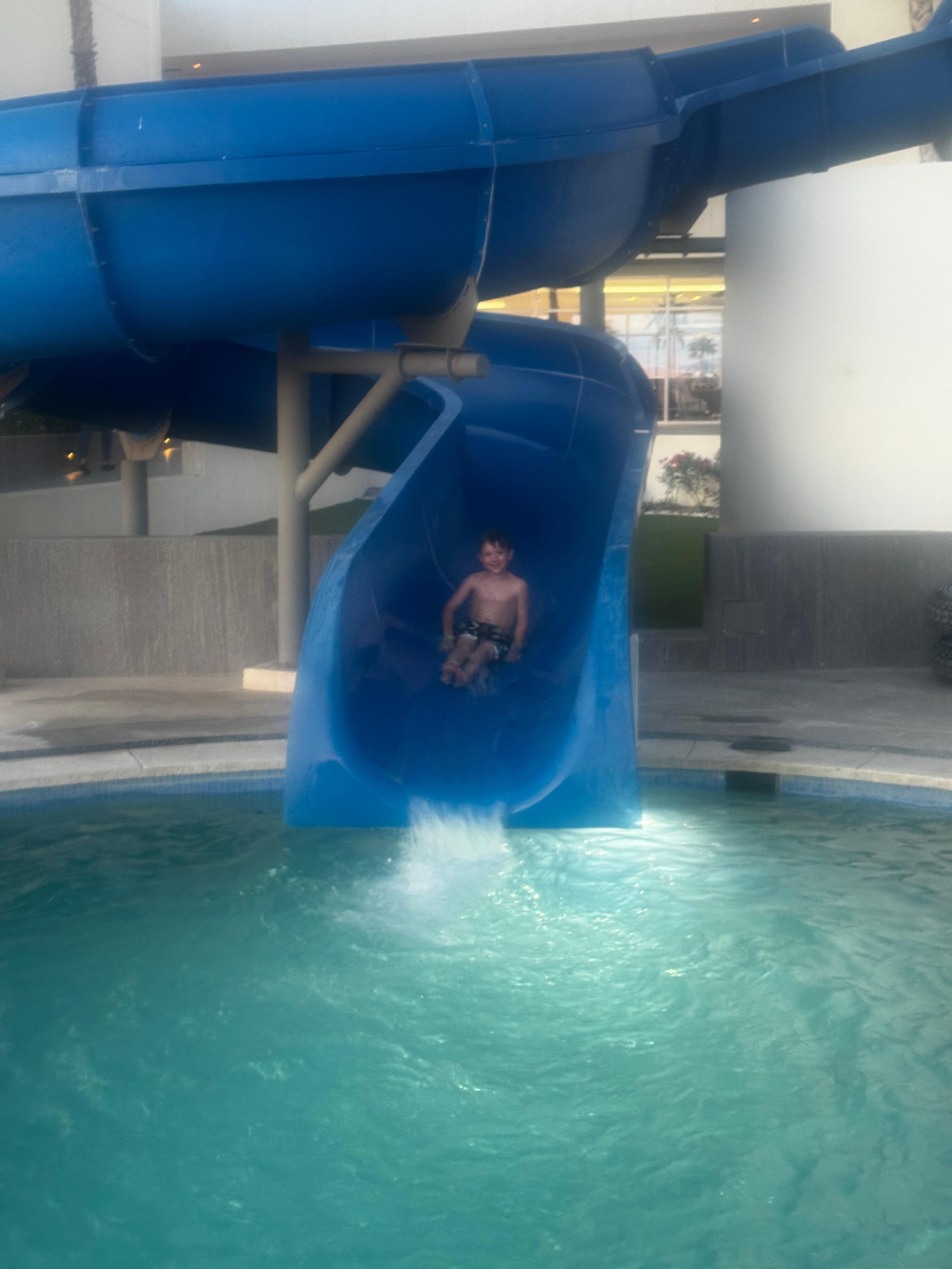 Kids favorite activity was the slide.